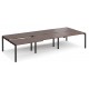 Adapt 1600mm Deep Sliding Top Triple Back to Back Bench Desk